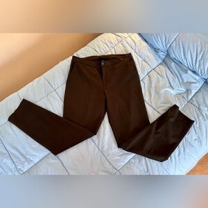 American Giant Cigarette Pant Black Stretch Mid Rise Flat Front Women’s Size 8